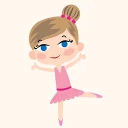 Animated Ballet GIRL Stickers